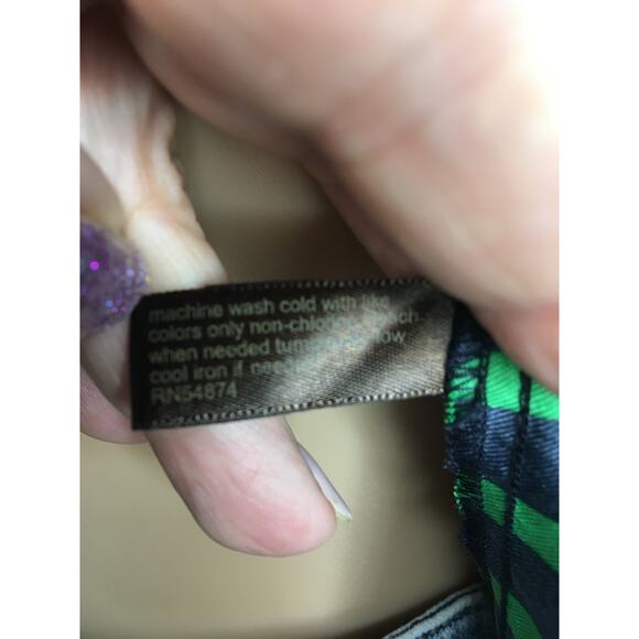 The‎ Limited Blouse Top Womens X-Small Button-Down Blue & Green Stripes - Picture 10 of 11